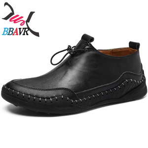 Mocasines Casuales de Cuero Hechos a Mano con Punta Baja y Diseño Explosivo para Hombre - Product Image 4