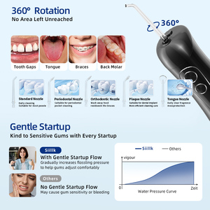Hydropulseur buccal rechargeable USB 400 ml, 8 réglages, IPX7, pour usage domestique et <span class=keywords><strong>dentaire</strong></span> (vente en gros) - Product Image 5