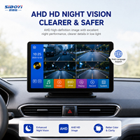Kit caméra avec moniteur 7 pouces AHD 1080P, vision nocturne Starlight, étanche IP68, écran partagé, caméra latérale 1 an, carte TF 128 Go
