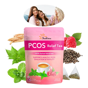 Thé aux herbes naturelles de marque privée Source Factory, complément alimentaire, feuille de framboisier, feuille d'ortie, thé pour femmes - Product Image 4