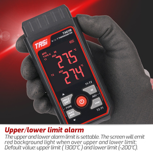 Termómetro Digital de Termopar de Plástico OEM ODM TASI TA611B K/J con Rango de -200~1372 °C - Product Image 4