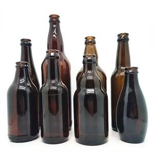 Botella de Vidrio Transparente de 330ml/500ml para Cerveza, Refresco, Agua, Bebidas, Vino Espumoso, Alcohol, Jugo, con Tapas Corona - Product Image 4