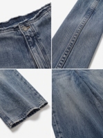 Anjie – Nouveaux Jeans Gris Délavés à Jambes Larges pour Femmes, Bords Bruts, Effet Désstructuré, Marque Privée, OEM/ODM, Vente en Gros