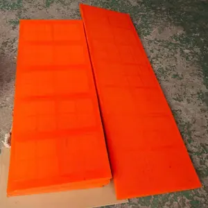 Heavy Duty Polyurethane Vibrating Dewatering Screen Panel For Linear Vibrating Sieve Pu Polyurethane Sieve Plate