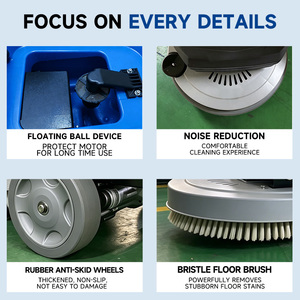 เครื่องขัดพื้นแบบเดินตาม ราคาโรงงานขายส่ง รุ่นใหม่ แบตเตอรี่ 24V ความจุ 55 ลิตร ใช้งานต่อเนื่อง 3-4 ชั่วโมง ด้วยพลังงานแบตเตอรี่ 24V - Product Image 2