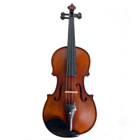Conception élégante directe d'usine, en bois massif, instrument de violon professionnel avancé