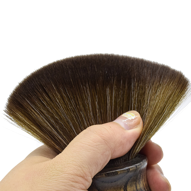 1PCS Soft Cleaning Neck Brush Face Duster Dispenser Brushes Hair Brush Hairdresser Salon Plastic Handle Cosmetic Tools NEW