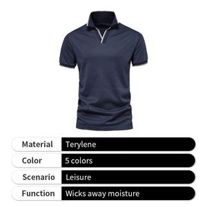 Nueva Llegada, Camisetas Polo de Cuello en V para Hombre y Mujer, Color Sólido, Estilo Business - Product Image 3