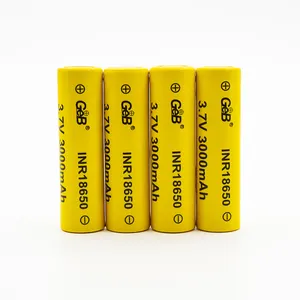 Batería GEB con Envío Gratuito, Batería 18650 de 3000 mAh y <span class=keywords><strong>3</strong></span>.7 V, Baterías de Iones de Litio Recargables 18650, Batería de Iones de Litio para Bicicleta Eléctrica y Scooter - Product Image 1