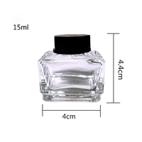 Encrier de bouteille d'encre en verre borosilicaté transparent sur mesure antique pour écrire la décoration Art cadeau de Noël