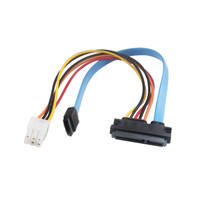Kabel ekstensi daya SATA III 7 + 15PIN ke SATA3.0, kabel daya ekstensi SATA 22 Pin