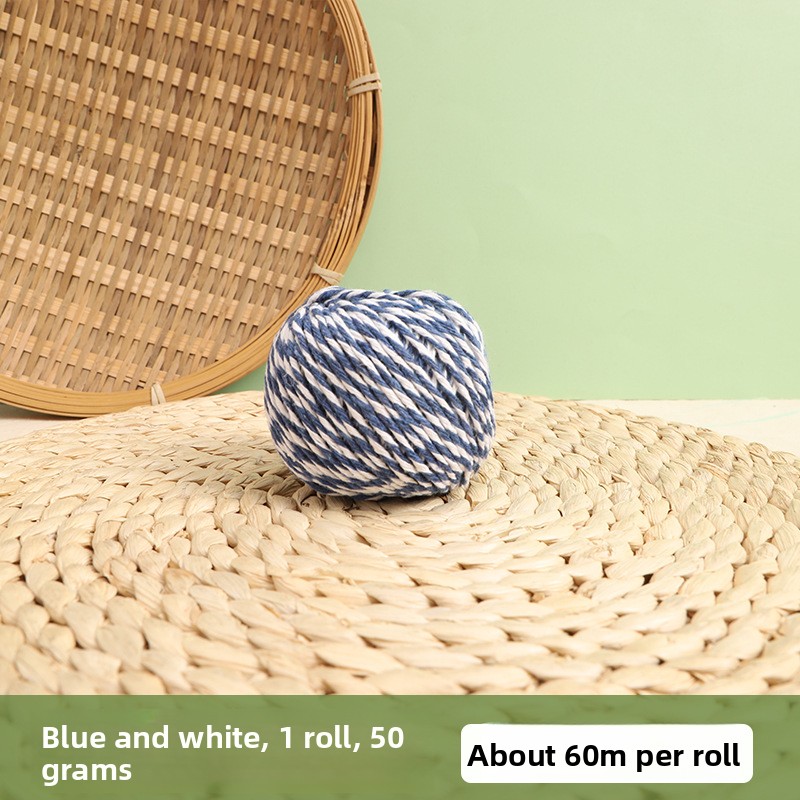 Blue and white
