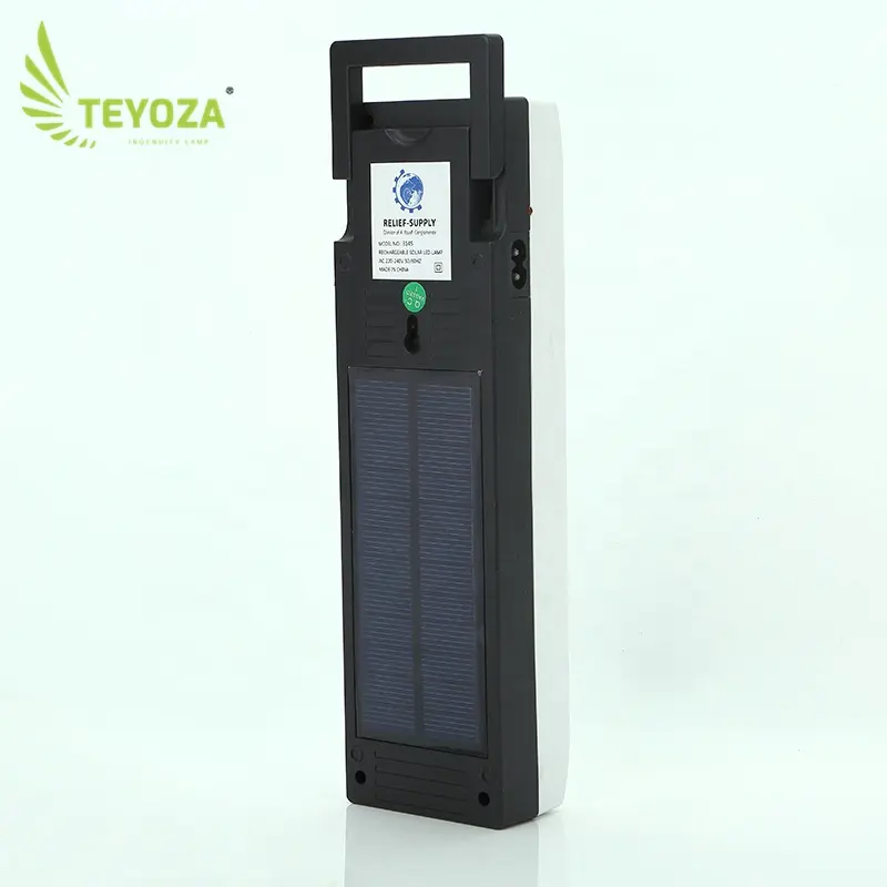 teyoza OEM Factory Solar panel backup Wall mounted Emergency Led Light exit Portable Light with Solar Panel