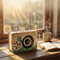 Nouveautés : Kits radio DIY faits à la main pour enfants, jouets éducatifs en bois STEM pour enfants