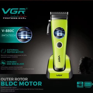 Nuovo Kit <span class=keywords><strong>Tagliacapelli</strong></span> <span class=keywords><strong>Professionale</strong></span> VGR V-880 con Motore Rotante Visibile Senza Spazzole, 7200 RPM, 10W, Potente Trimmer per Barbieri - Product Image 4