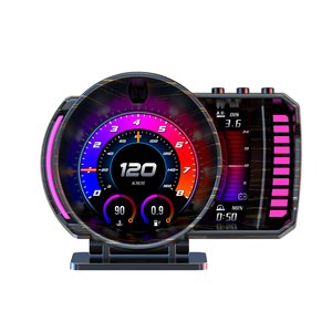 จอแสดงผล LCD บนกระจกรถยนต์ แสดงความเร็ว รอบเครื่องยนต์ นาฬิกา GPS ปริมาณน้ำมันเชื้อเพลิง ระยะทางที่ขับขี่ (3.5 นิ้ว) - Product Image 1
