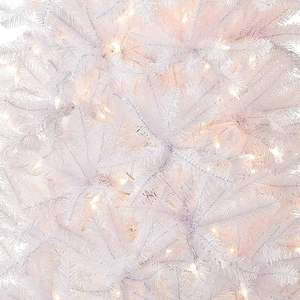 Sapin de Noël artificiel <span class=keywords><strong>Kingswood</strong></span> Fir Slim pré-éclairé de 6,5 pieds de la marque National Tree Company, 250 lumières claires, 719 pointes, support inclus, blanc - Product Image 5