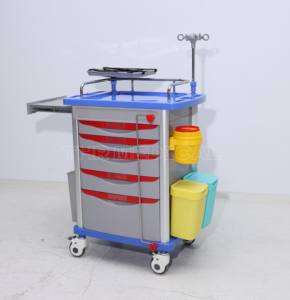 Chariot médical mobile de médicament de chariot d'accident d'urgence d'ABS des <span class=keywords><strong>prix</strong></span> bon marché THR-ET-7500IA5 - Product Image 2