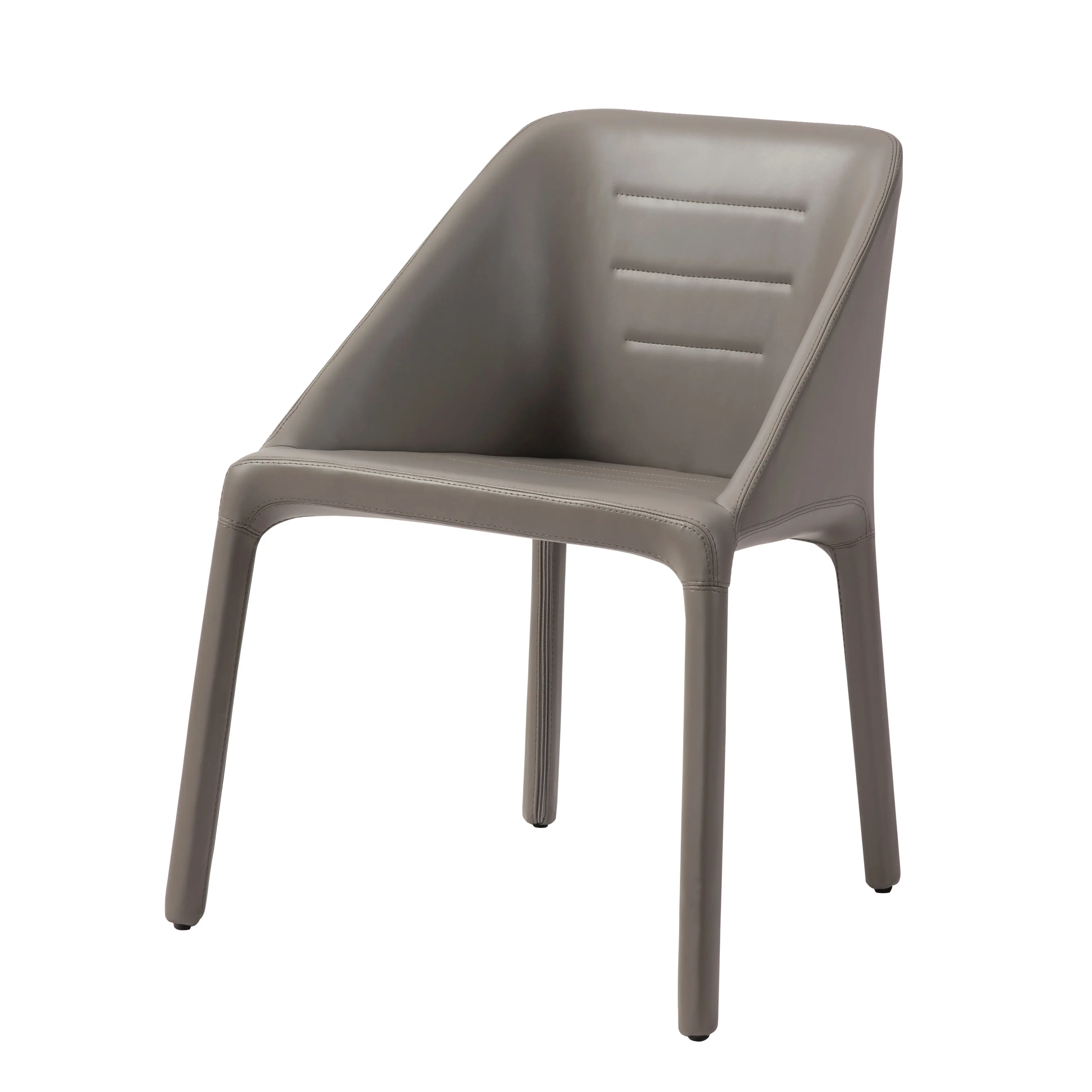 Modern Room Leather Furniture European Gray Cheap Leather Dining Chair