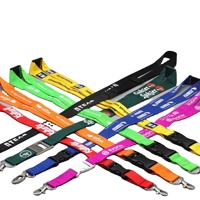 Lanyard Personalizzato in Poliestere con Logo Serigrafato su Due Lati, Porta Badge e Telefono da Appendere al Collo con Trasferimento Termico