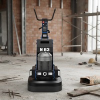 Meuleuse de sol motorisée CFS-630 directement de l'usine avec alimentation 380V/220V pour le meulage et le nivellement des surfaces en béton, époxy et terrazzo