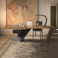 Escritorio ejecutivo estilo americano madera maciza loft minimalista moderno ordenador de escritorio jefe grande