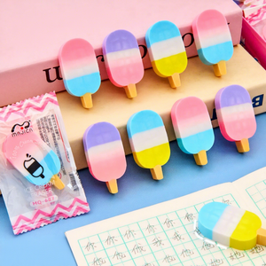 Gomme à effacer en forme de bâtonnet de glace Soododo XD-1412 en <span class=keywords><strong>plastique</strong></span>, vente en gros Zhejiang, pour étudiants, nettoyage facile, peu de résidus, petite taille - Product Image 1