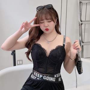 Soutien-gorge dos nu grande taille N8383 pour femme, noir fantôme, avec design dos élégant et sans coutures, effet amincissant à la taille - Product Image 2