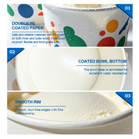 Gobelet à crème glacée jetable avec logo personnalisé imprimé, couvercle en papier, pour yaourt glacé, crème glacée molle, à emporter, OEM, en vrac, pour restaurants, 12 oz