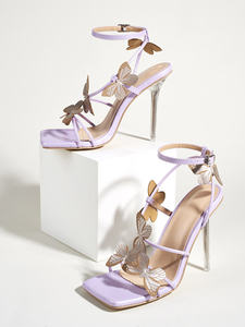 Sandales à talons aiguilles en cristal pour femmes, chaussures <span class=keywords><strong>de</strong></span> mariage, <span class=keywords><strong>de</strong></span> fête, <span class=keywords><strong>de</strong></span> Club, nouvelle collection - Product Image 4