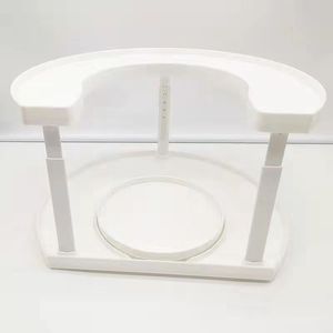 Support à épices rotatif SpiceSpinner blanc, plateau tournant à 360 degrés pour le rangement des assaisonnements de cuisine - Product Image 4