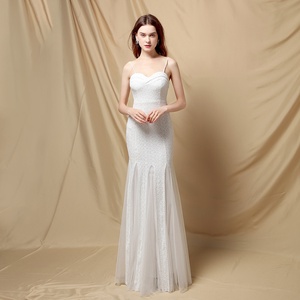 S2258N Nouvelle Robe de Soirée 2026 pour Mariée, Longue, Coupe Sirène, Ajustée, à Bretelles, Ornée de Diamants, pour Banquet de Remerciement, Réception, Exposition Automobile - Product Image 5