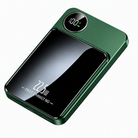 Batterie externe sans fil magnétique multicolore, capacité 1w/2w, charge rapide sans fil, affichage numérique, batterie externe portable mince