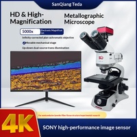 Microscope métallographique trinoculaire de qualité recherche Sanqiang Taida GM2X, 2K/4K, mise au point automatique, grossissement 4000x, capture photo/vidéo