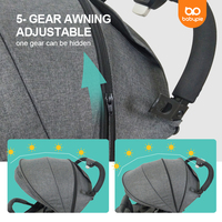 HoTSelling Poussette de voyage Poussette d'avion Landau compact 2 en 1 Poussette portable légère pour bébé Poussettes