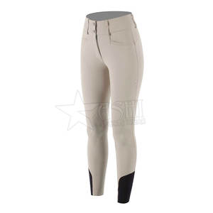 Culotte d'équitation OEM de haute qualité pour femmes en silicone avec poches antidérapantes pantalon d'équitation à haute élasticité vêtements de qualité - Product Image 5