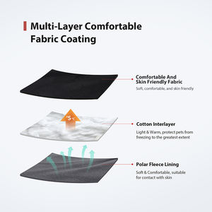 Лидер продаж, ветрозащитная одежда для домашних животных, одежда в клетку, одежда для собак, дышащая зимняя теплая флисовая куртка для щенков, плюшевых собак - Product Image 3