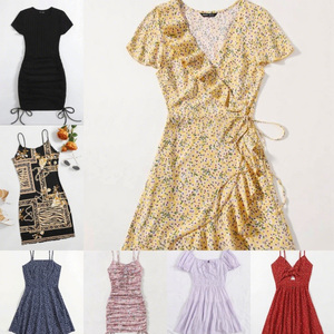 Nouvel Arrivage Robe Longue en Coton pour Femme à Imprimé Vintage, Sexy et Tendance, <span class=keywords><strong>Prix</strong></span> de Gros, Vêtements <span class=keywords><strong>d</strong></span>'Occasion - Product Image 5