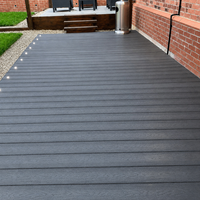 Plancher de terrasse en WPC, terrasse en WPC massif, terrasse en composite bois-plastique, revêtement de sol extérieur en relief 3D pour usages multiples