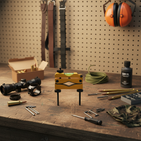 Kit d'outils de nivellement de lunette de chasse en laiton et aluminium, réglable et durable, avec bulle dorée pour le tir en extérieur