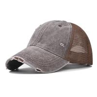 Gorra de Béisbol Deportiva, Transpirable, de Malla, Estilo Desgastado, Ajustable, Unisex, Multiusos, Varios Colores, para Verano