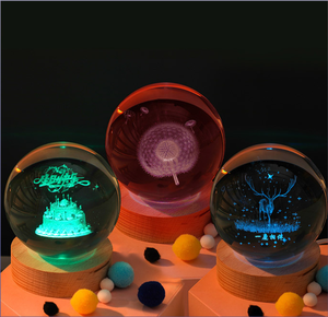 Quả Cầu Pha Lê Với Hộp Pin Màu Sắc Thay Đổi Hoặc Ánh Sáng Trắng Ấm Bàn Di Động Trang Trí Nội Thất Cho Món Quà - Product Image 6