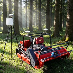 Tondeuse à gazon industrielle sur chenilles, débroussailleuse diesel 4 temps, GPS, tout-terrain, pour la réhabilitation de grandes surfaces et les travaux de terrassement – Direct Usine Chine - Product Image 1