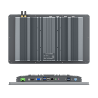 Panel sentuh Aluminium 15.6 inci layar sentuh PC industri IPC dengan 2xCOM 6USB 2Lan RJ45 untuk terminal tanam workstation