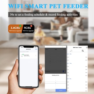 Distributeur de nourriture pour animaux de compagnie, 5L, Semi-automatique, repas unique, compagnon de chat, petite gravité, Tuya, Wifi, mangeoire pour animaux de compagnie, minuterie 2 repas - Product Image 3