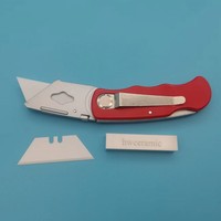 Céramique trapézoïdale coupe papier couteau pliant art couteau