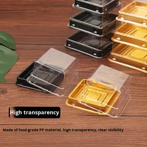 Envase de Plástico PET Desechable Personalizado para Alimentos, Caja Transparente para Pasteles y Postres con Tapa, Impresión por Transferencia de Calor - Product Image 6