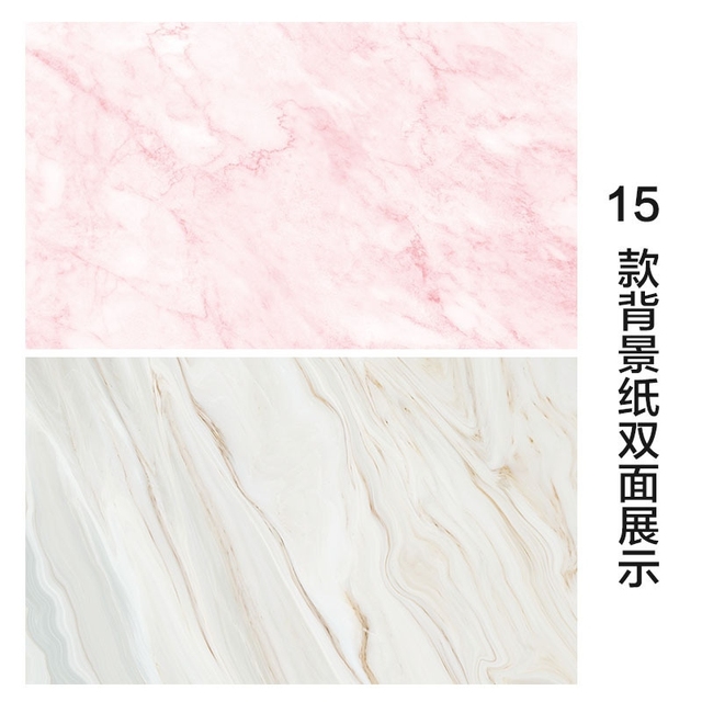 Custom Double Sided Wood Texture Food Product Flat Lay Photography Background Ins Marble Photo Backdrop Boards With Brackets