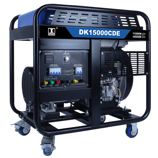 Dinking Factory Direct Open Type Generators Diesel 10kw 11kw Portable Electric Start Diesel Generator Set Backup Power, DK15000CDE