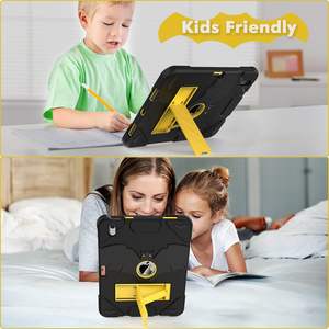 حافظة واقية قوية مضادة للصدمات 3 في 1 من السيليكون مع حامل مدمج للأيباد 10، حافظة حاملة للأقلام 10.9 بوصة 2022 للأطفال - Product Image 6